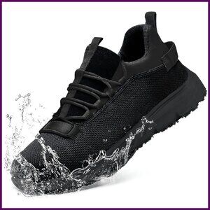 Steel Toe Work Sneakers Waterproof Lightweight Non Slip Safety Shoes
